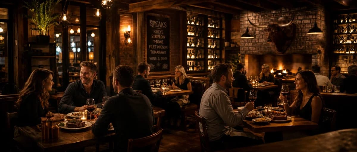 Prostřený stůl v restauraci Tornado House